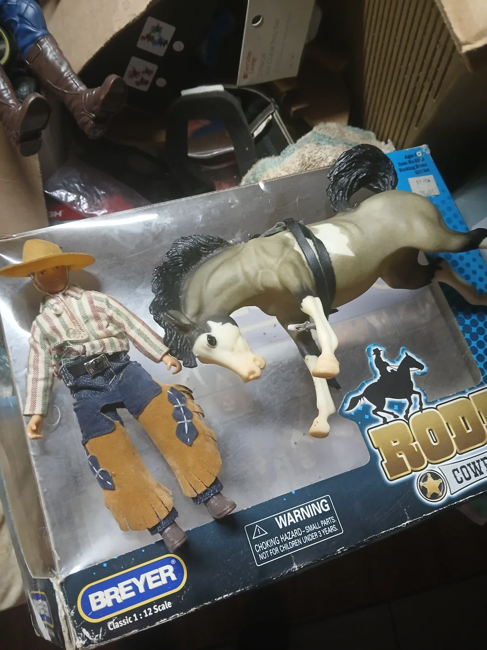 the Breyer Classics Bucking Bronco Set (#6012) from the Rodeo USA Stars Western